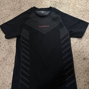 ❌ SOLD ❌ YoungLA 465 Superhero Compression Shirt Mens Medium Black Short Sleeve